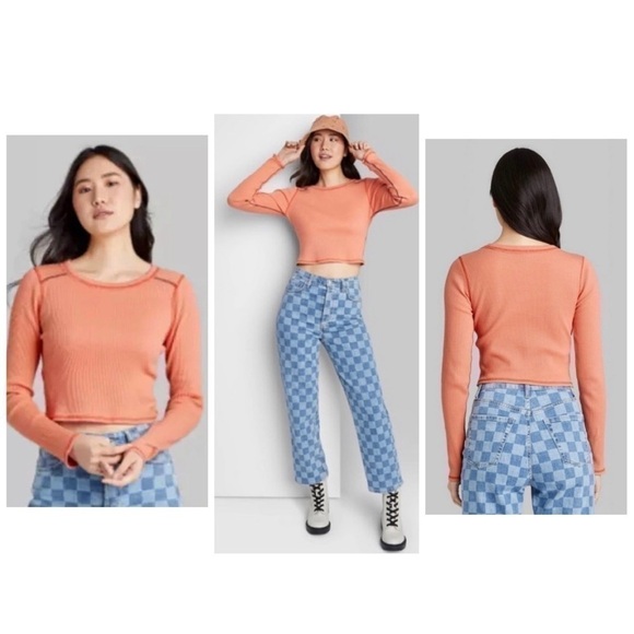 NWT 3pc Bundle WILD FABLE Hoodie Top Sweatshirt Pink Orange Green Junior XS NEW - Picture 2 of 16